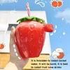 500ml Summer Cute Strawberry Straw Water Bottle Milk Coffee Straw Cup per Home waterbottle con strawwater bottle per ragazze