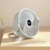 USB Rechargeable Mini Fan 360 Rotation 3 Gears Ceiling Fan Table Desk Fan Portable Hanging Fan for Camping Tent Outdoor Home