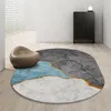 Carpets Nordic Oval Geometric Carpet Living Room Large Area Carpet Home Bedroom Bedside Carpets Study Coffee Table Balcony Non-slip Rug 230511