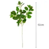 Decorative Flowers Artificial Leaf Fresh-keeping Ornamental Plastic Beautiful Greenery Faux Mint Stem With Horticulture Supplies Wedding