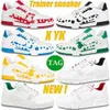 Nieuwe blauwe casual schoenen X YK Luxurys Mens Trainer Sneaker Yellow Red Black Green Men Designer Sneakers Fashion Classic Top Trainers EUR 40-45