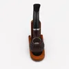 Smoking Pipes Hot selling fashion black pockmarked pipe filter cigarette holder rubber wood pipe