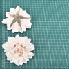 Flores decorativas grinaldas 20pcs Dahlia Cabeças de alta qualidade de seda artificial para decoração de casamento rosa diy grinald scrapbooking artesan