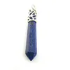 Hänghalsband 2023 mode naturliga lapis lazuli lång pendel för kvinnor herr smycken halsband kristall kvarts charms vänner