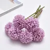 Simple Simulated Dandelion Liten Ball Chrysanthemum Artificial Flower Living Room Potted Flower Arrangement Wedding Decoration