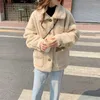 Hoodies voor dames losse lange mouwen Zip omhoog Sweatshirts houden warme winter vrouwelijke jas stevige kleurknopen vrouwelijke Koreaanse stijl kleding