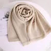 Foulards mode cerise broderie écharpe femme hiver sauvage tricot Long épais chaud frais Simple doux mignon extérieur vacances châle