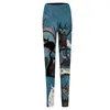 Women's Leggings Autumn And Winter Printed Milk Silk Sanded Stretch Pants Antibacterial Anti-mite Trousers Skin Care