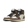 Olive Green 1s Mens Basketball Shoes Black Phantom Brown Cactus Jack Dark Mocha Stealth TS SP Trainers Sports Miui Sneaker