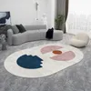 Tapis Moderne Ovale Rose Tapis Fille Chambre Décor Tapis Vestiaire Salon Tapis Salon Décoration Grande Surface Tapis Tapis D'entrée 230511