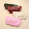 Flanelet kleurrijke luipaardprint vrouwen handtas kleine cosmetische tas eenvoudige gesp pocket portemonnees kaarthouder haaskoppelingszak
