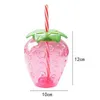 500ml Summer Cute Strawberry Straw Water Bottle Milk Coffee Straw Cup per Home waterbottle con strawwater bottle per ragazze