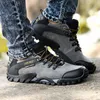 أحذية المشي لمسافات طويلة Caminhada Masculino Calado Impermevel Couro Genuno Para Trilha E Botas Tticas Montanha Ao Livre P230511