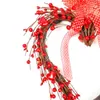 Fleurs décoratives Artificielle Saint Valentin Guirlande Coeur Pour La Fête De Mariage Anniversaire Décor Rustique 2023