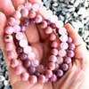 Länk armband grossist naturligt rosa hjärtchakra armband stack set design yogasten sten för kvinnor som öppnar