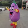 Taille adulte aubergine mascotte Costume carnaval Festival publicité robe de soirée Halloween Costume de fête d'anniversaire