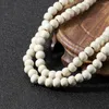 Pendant Necklaces OAIITE Handmade Bohemian Wood Beaded Necklace With Long Tassel Women's Men's Lariat Christian Rosary Mala Yoga