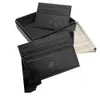 Luxury wallet man cardholder designer card bag woman folding purse calf leather business briefcase slim certificate box265H