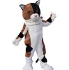 Costume da mascotte per adulti Calico Cat Mascot Costume in maschera a tema carnevale Costume in peluche