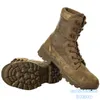 Chaussures de randonnée 1000d cordura nilon impermevel trekking caminhadas homens militar ttico combate botas camada split-gro couro airsoft engrenagem P230511