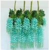 Artificial Ivy Flowers Silk Flower Wisteria Vine Flower Rattan For Wedding Centerpieces Decorations Bouquet Garland Home Ornament GA162