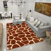 Tapete sala de estar carpete animal padrão capacho de leopardo área tapete tigre quarto preto e branco tapete de piso de vaca