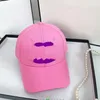 Quality Candy color letter baseball cap male and female Korean version of everything net red face small cap sports sunscreen visor hats