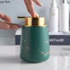 Dispensador de sabão líquido dourado imite loção de cerâmica de mármore Tipo de push de shampoo portátil SHOPE GEL JARO BAVIEL Supplies 230510