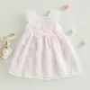 Fille robes filles élégante robe de bal formelle pour enfant fête robe de bal Tulle Tutu princesse été plage porter des vêtements