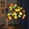 Lâmpada de mesa Rose Flor Flower Tree Light com 24 luzes LED brancas quentes Presente operado USB para mulheres adolescentes meninas para festa Casamento de Natal quarto quarto quarto