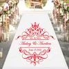 Decorazione del partito Personalizzato Sposa Sposo Nome e data Matrimonio Pista da ballo Decalcomanie Vinile Centro dell'adesivo 4496 230510