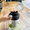 New 2L Portable Borosilica Glass Tea Infuser Bottle of Water with For Water Portable Outdoor Travel Tea Mug Tumbler