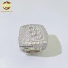 Passa Diamond Tester ghiacciato 925 Sterling Silver Custom Nome Men VVS Moissanite Hip Hop Ring