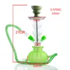 Plastklart rök rakt rör arabisk vattenpipa shisha bäger dab riggar glas vatten rör slang