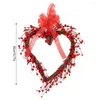 Fleurs décoratives Artificielle Saint Valentin Guirlande Coeur Pour La Fête De Mariage Anniversaire Décor Rustique 2023