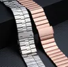 Luxus-Armbänder, Edelstahl-Kette, Bambus-Gliederarmband, 1 Perlen, Metall-Armband für Apple Watch Serie 3, 4, 5, 6, 7, 8 Ultra, 49 mm, 38, 40, 41, 42, 44, 45 mm, 49 mm