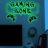 Party Decoration Game Controllers Luminous Wall Stickers For Boys Room Gaming Zone Slaapkamer Home Decor Poster Wallpaper Glow In The Dark 230510