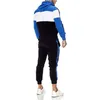 Chándales de hombre Trajes de esquí vintage para hombre Chándal de manga larga Patchwork Traje deportivo Pantalones Traje Chaqueta 38s