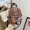 Factory wholesale ladies shoulder bag 3 colors sweet and cute small fashion handbag thickened graffiti printed backpack wear-resistant outdoor leisure backpacks