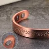 Charm Bracelets Pure Copper Magnetic Benefits 83mm Adjustable Cuff Arthritis Pain Relief Energy Men 230511