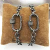 Link Bracelets 7.5inch 5pcs/lot Fashion Oval Shape Cz Charm Bracelet Gunmetal Clasp Accessories Rosary Chain Wholesale