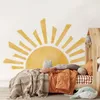 Party Decoration Half Sun Wallpaper Decal Sunshine Vinyl Stickers Boho Nursery Baby Room Selfadhesive Bedroom Home Decor 230510