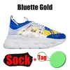 män kedja reaktion kvinnliga designer skor för plattform sneakers gummi mocka trippel svart vit bluett röd herr casual tränare lyxplatta-forme