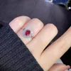 Pierścienie klastra Y404 Spinel Fine Real 18K AU750 Naturalne kamienie szlachetne 0,78CT Dift rocznicowy