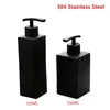 Жидкий мыльный дозатор Matte Black Staine Steel Kitchen Shate Shampoo Lotion Bottle Dist