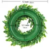 Decorative Flowers 1pc Artificial Boxwood Wreath Decoration Mini-Sized Green Candle For Wall Window Home