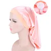 Bonnet de douche en Satin imperméable réutilisable serviette bain sommeil chapeaux pour femmes cheveux longs cheveux bouclés naturels séchage rapide Bonnet doux