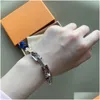 Mankiet luksusowy bransoletka bransoletki mody bransoletki dla mężczyzn designerka biżuteria 3 Model opcjonalnie z dostawą pudełka kanału Dh5jm