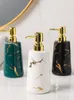 Liquid Soap Dispenser Noordse keramische lotionfles Hand Sanitisator Shampoo Body Wash Press Badkamerbenodigdheden 230510