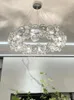 Lampes suspendues Lustre en cristal de luxe post-moderne Atmosphère simple Salon Chambre à manger 2023 Personnalité Style hongkongais